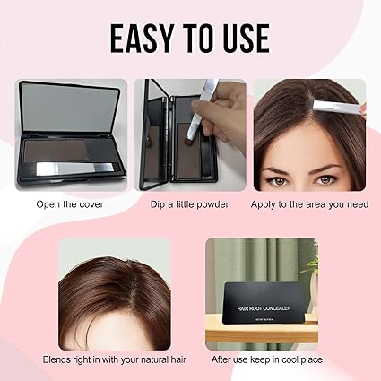 Tinte para el cabello para cubrir la raíz al instante negro - additional image 5