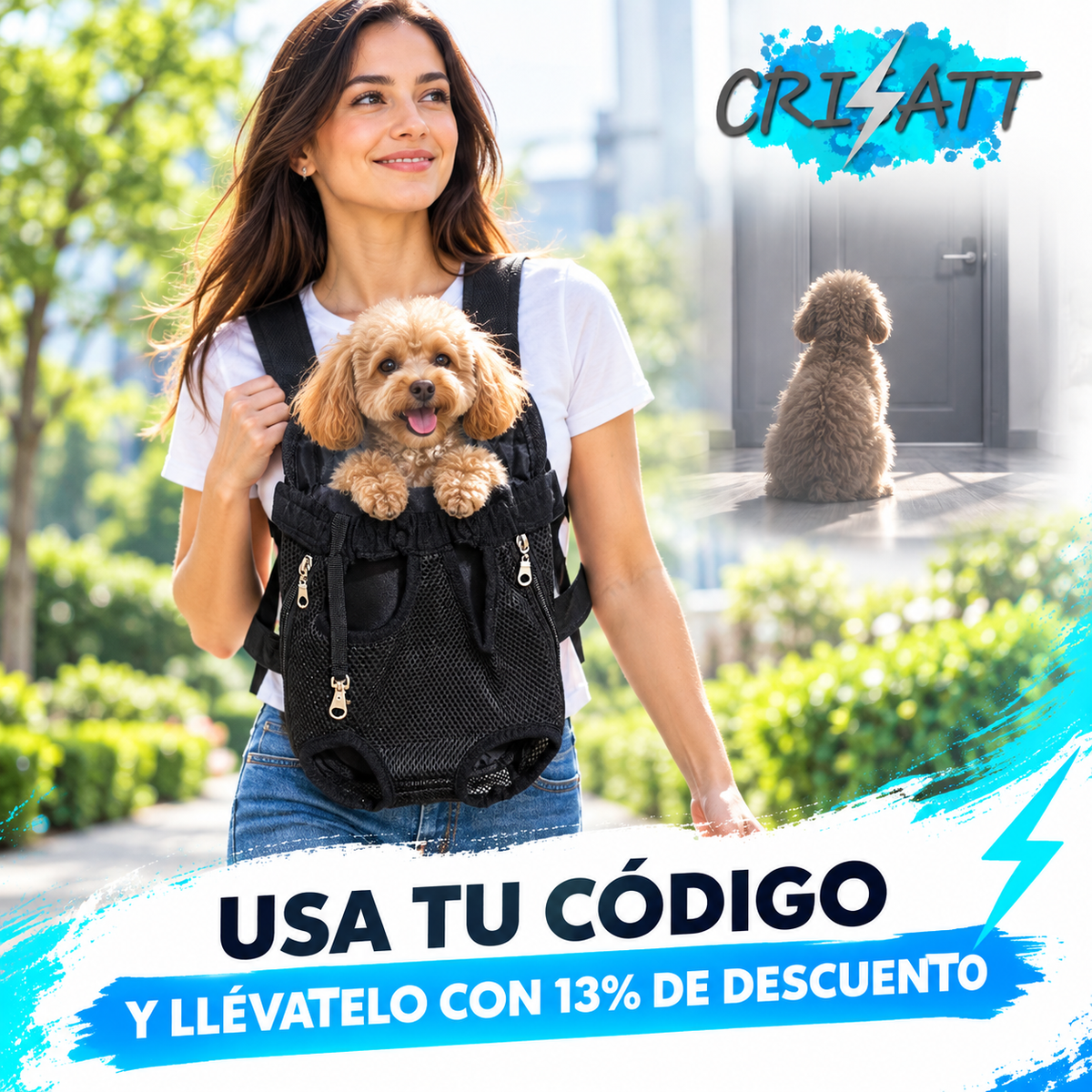 Arnés perro pequeño- vive todo con tu perro- BATTDOG™