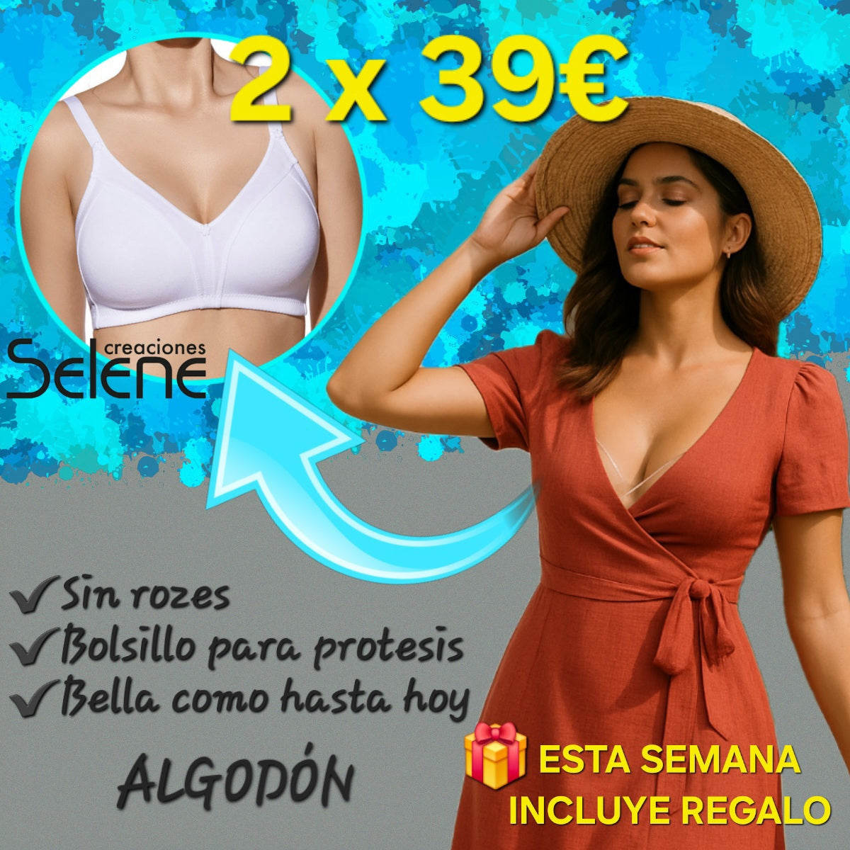 Sujetador Copa C|Protésico| CARICIA™ sp