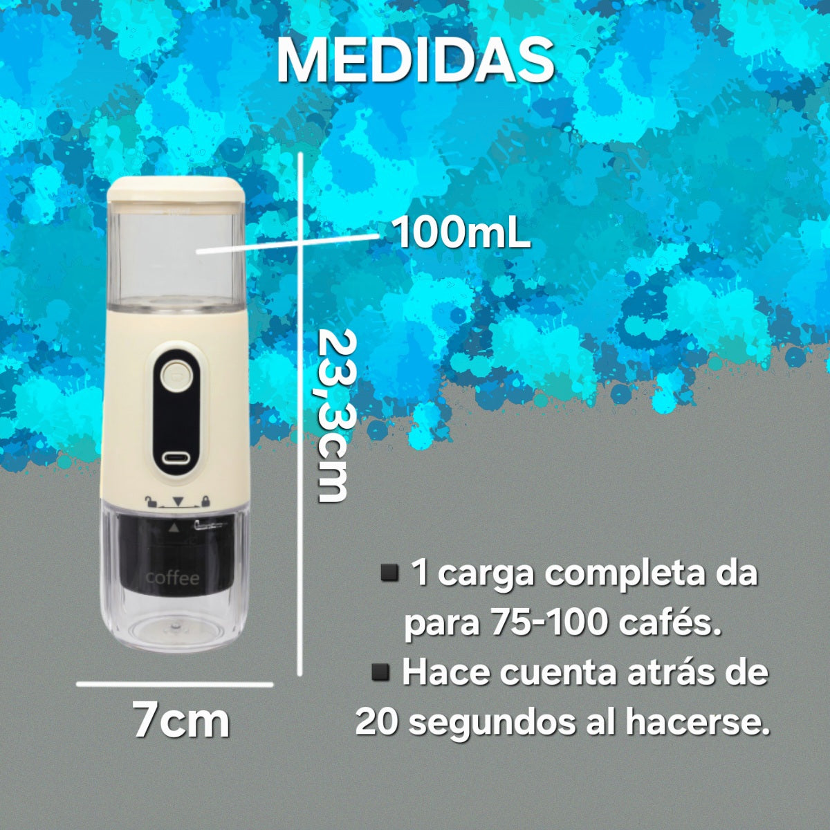 CAFETERA portátil BEIGE|café 24h sin tóxicos|BeufTTin