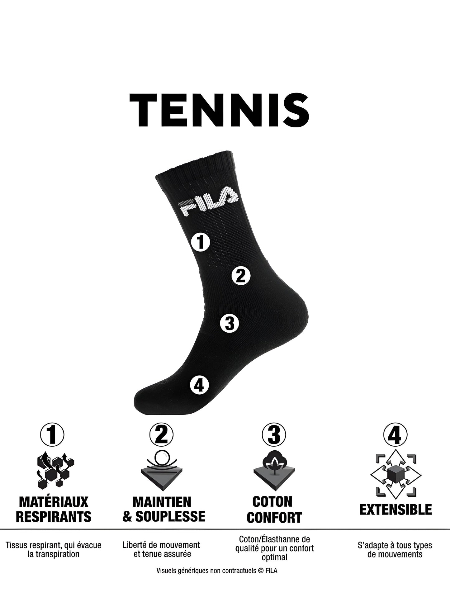 2 PARES CALCETILES FILA| Tus pies respiran| FILA™
