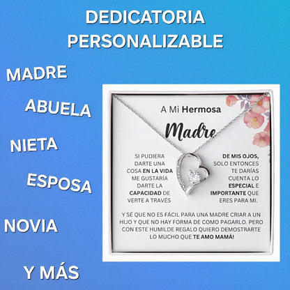 Colgante corazón circonita cristal con dedicatoria|ya tiene regalo|ilucoreTT™