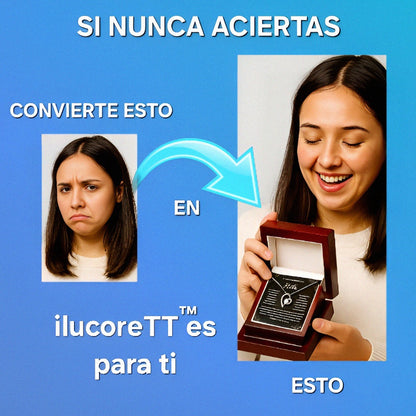 Colgante corazón circonita cristal con dedicatoria|ya tiene regalo|ilucoreTT™