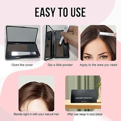 Tinte para el cabello para cubrir la raíz al instante negro - additional image 5