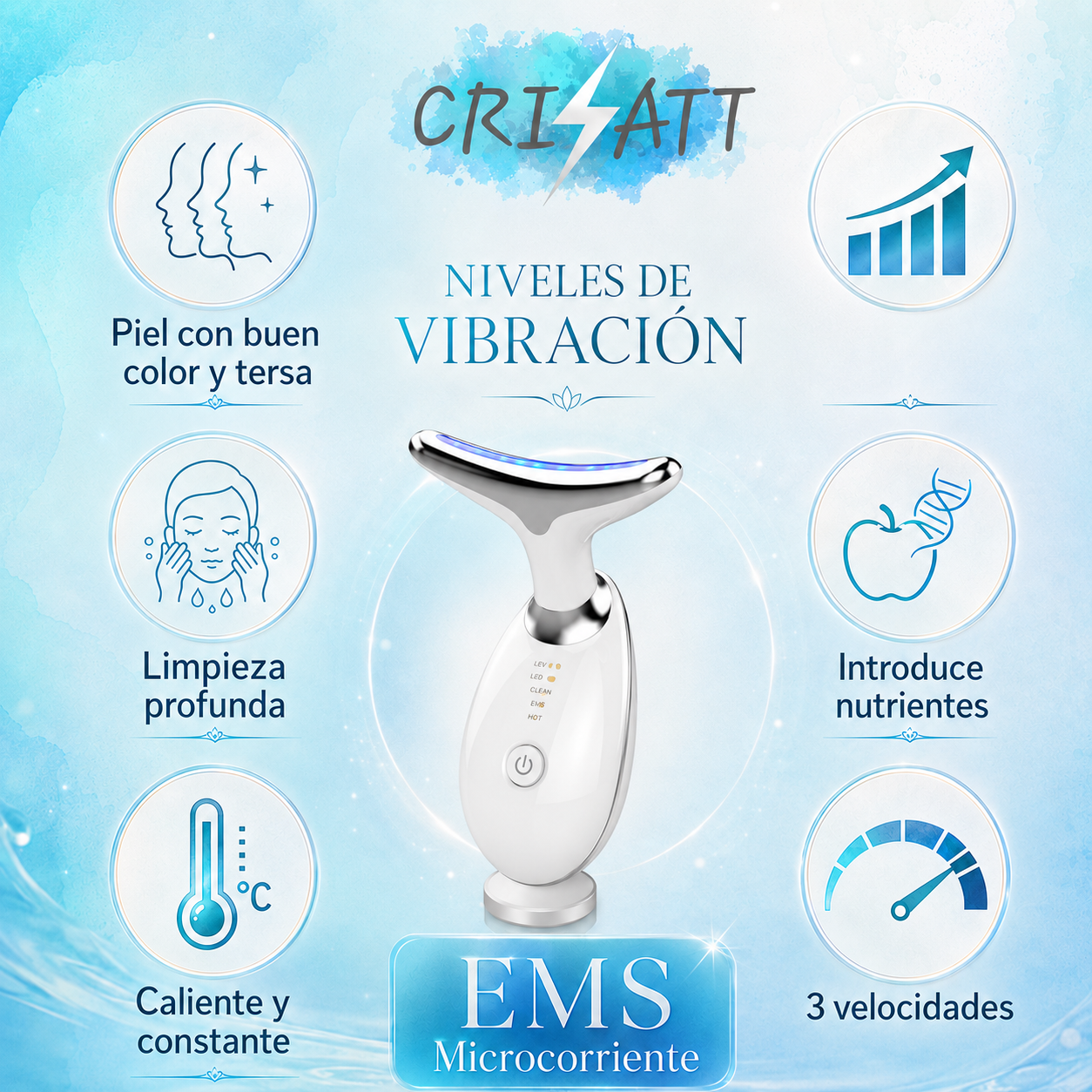MasajeadorLED |Rejuvenece en semanas, adiós papada| glowATT ™