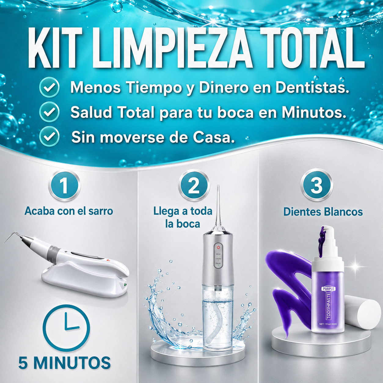 Irrigador dental profesional|Llega a toda tu boca|allATT™ 