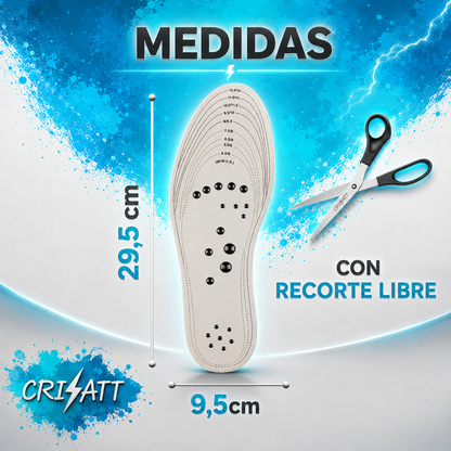 2 pares de Plantillas magnéticas unisex |Mantén el bienestar| magnATT™