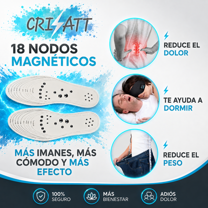 2 pares de Plantillas magnéticas unisex |Mantén el bienestar| magnATT™
