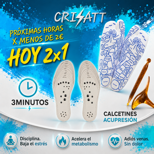 2 pares de Plantillas magnéticas unisex |Mantén el bienestar| magnATT™