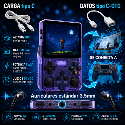 Funda+CONSOLA RETRO|juega todos los juegos de antes|gameovATT™