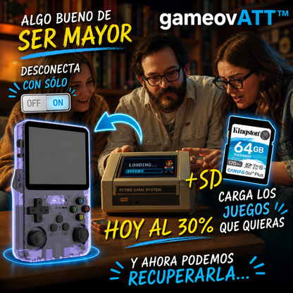 Funda+CONSOLA RETRO|juega todos los juegos de antes|gameovATT™