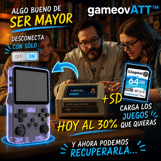 Funda+CONSOLA RETRO|juega todos los juegos de antes|gameovATT™