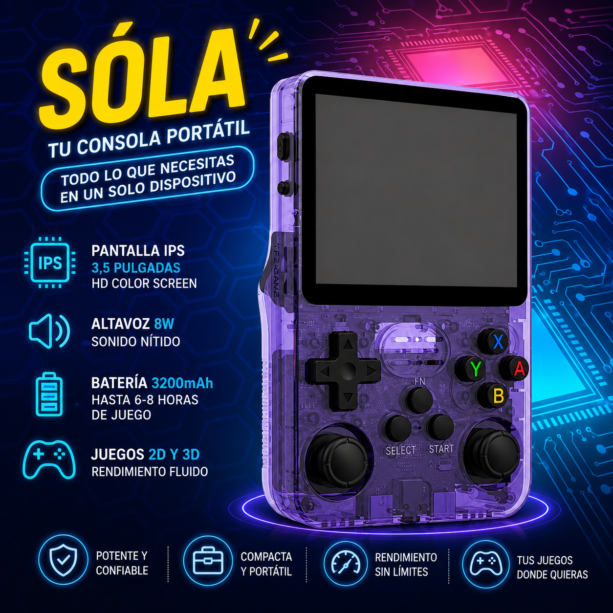 Funda+CONSOLA RETRO|juega todos los juegos de antes|gameovATT™