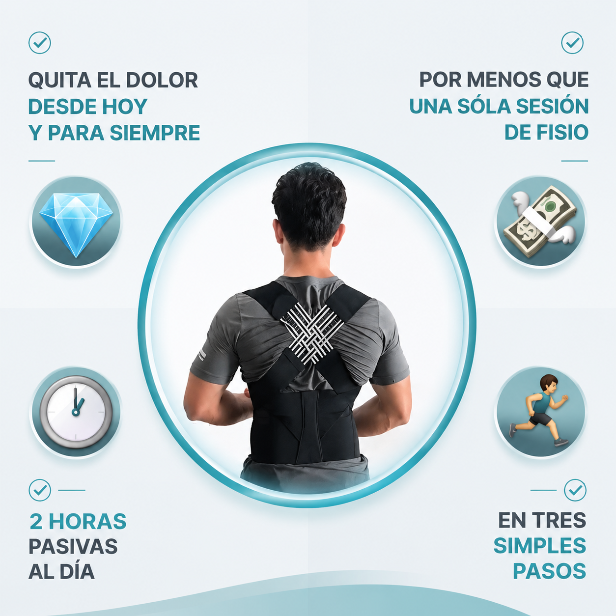 Corrector postural| Sin dolor y firmes| ATTcorrect™ sp
