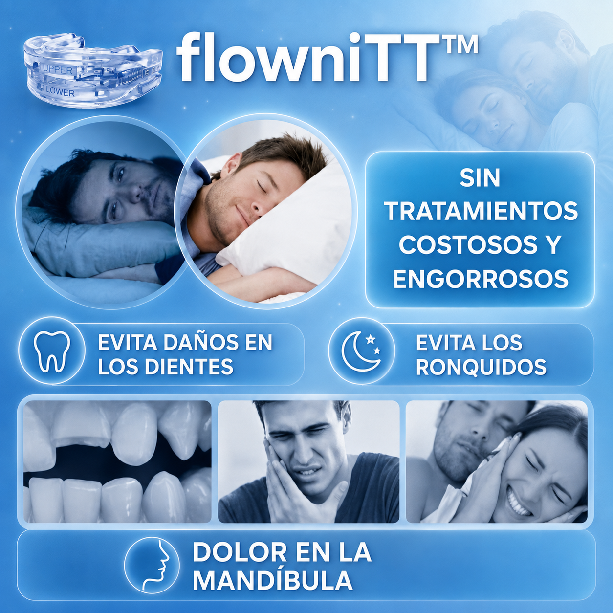 Boquila Antirronquidos| Mejora tu descanso y con ello tus relaciones| flowniTT™