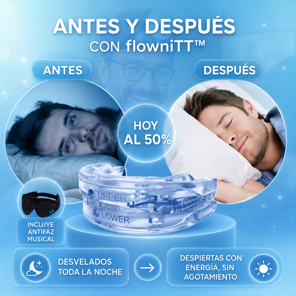 Boquila Antirronquidos| Mejora tu descanso y con ello tus relaciones| flowniTT™