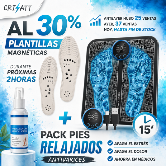 Masajeador de pies ems| adiós malestar de pies|neurosATT™