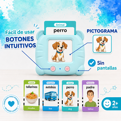 PACK educativo|Juego comunicación + Cuaderno mágico reutilizable Montessori|EducATT ™ 