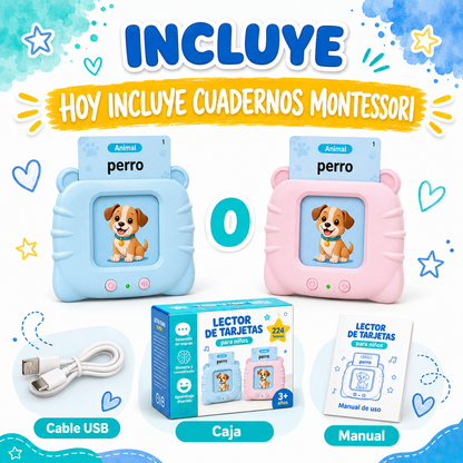 PACK educativo|Juego comunicación + Cuaderno mágico reutilizable Montessori|EducATT ™ 