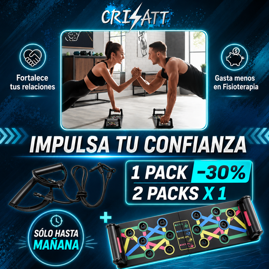 Tabla multifunción con bandas|Gimnasio en casa| ATTpush™ sp