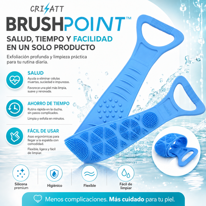 Cepillo de Ducha Exfoliante – Limpieza Profunda y Piel Suave al Instante- BRUSHPOINT™