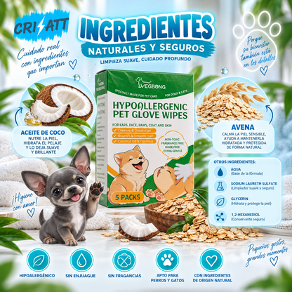 Guantes limpieza mascotas- GlovATT ™