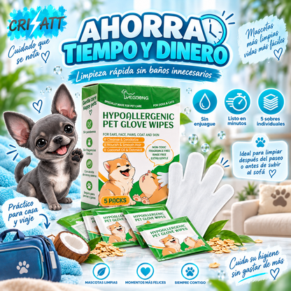 Guantes limpieza mascotas- GlovATT ™