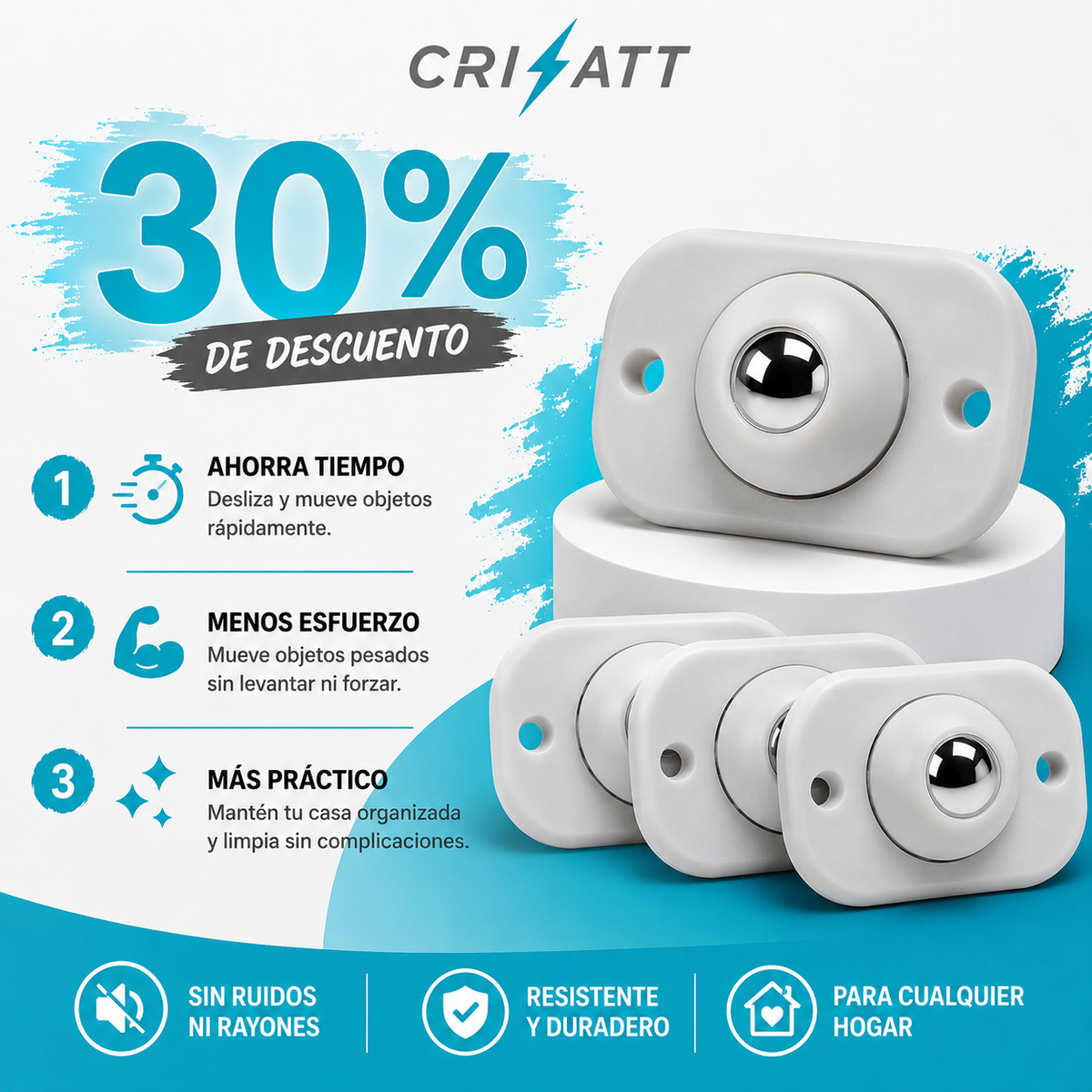 Ruedas adhesivas universales 4PCS|MovATT™