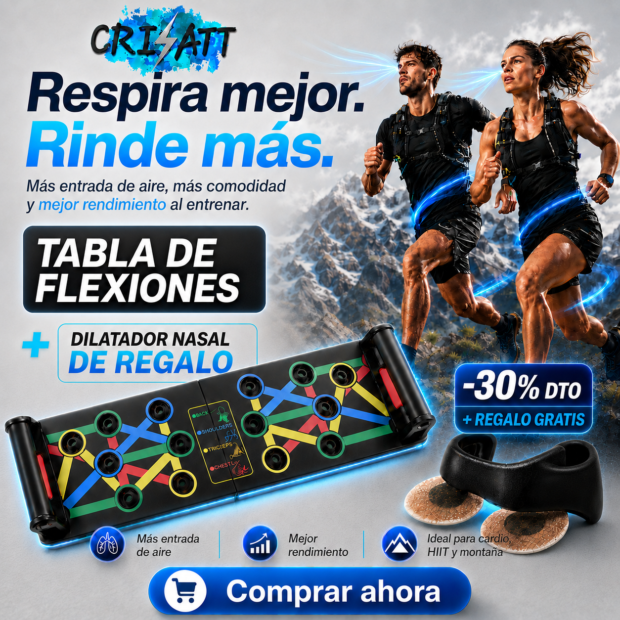 Dilatador+tabla push up|Pack impulso total| impusATT™ sp 