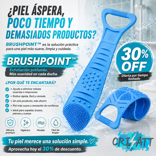 Cepillo de Ducha Exfoliante – Limpieza Profunda y Piel Suave al Instante- BRUSHPOINT™