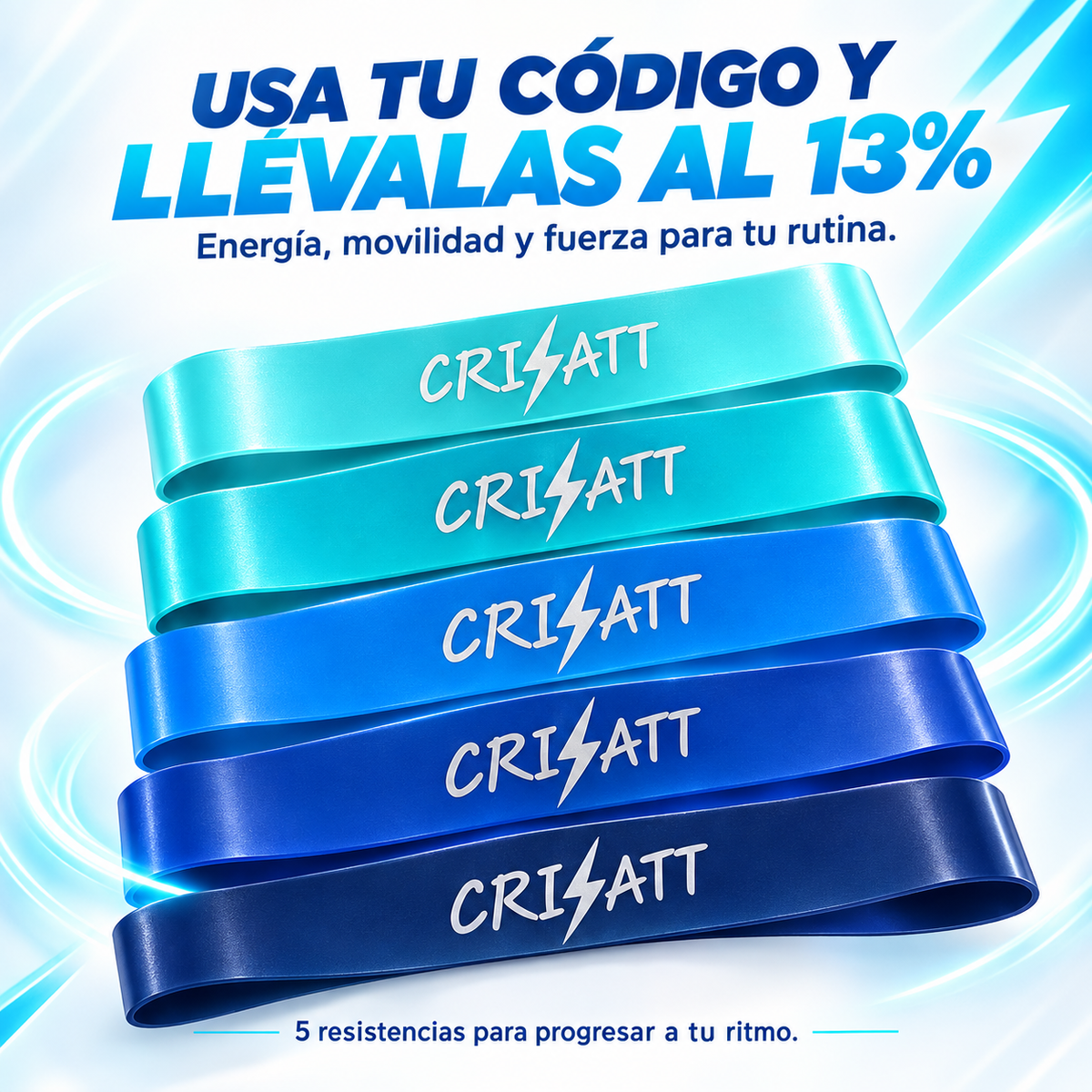 Bandas calentamiento- prepara o rehabilita tu hombro- PowerbandeTT