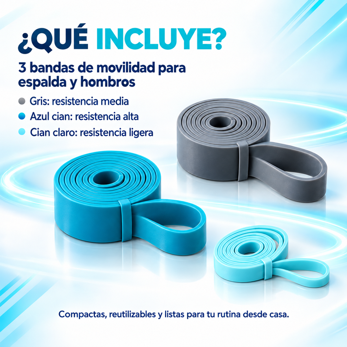 gomas-sin peso rehabilita tu postura-PowerbanTT ™