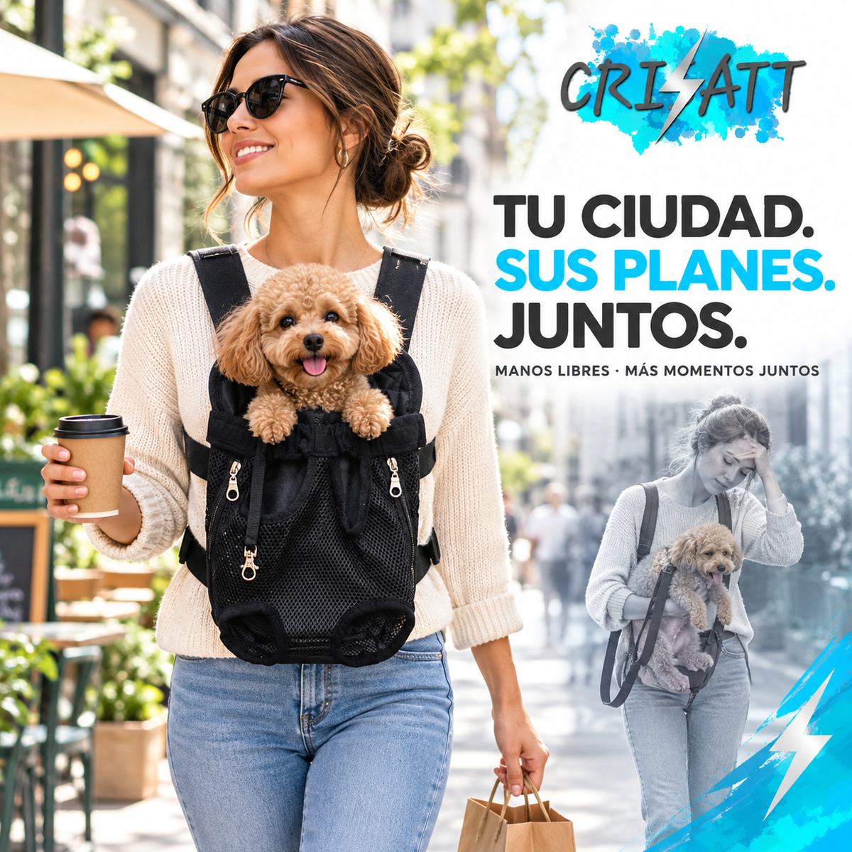 Arnés perro pequeño- vive todo con tu perro- BATTDOG™