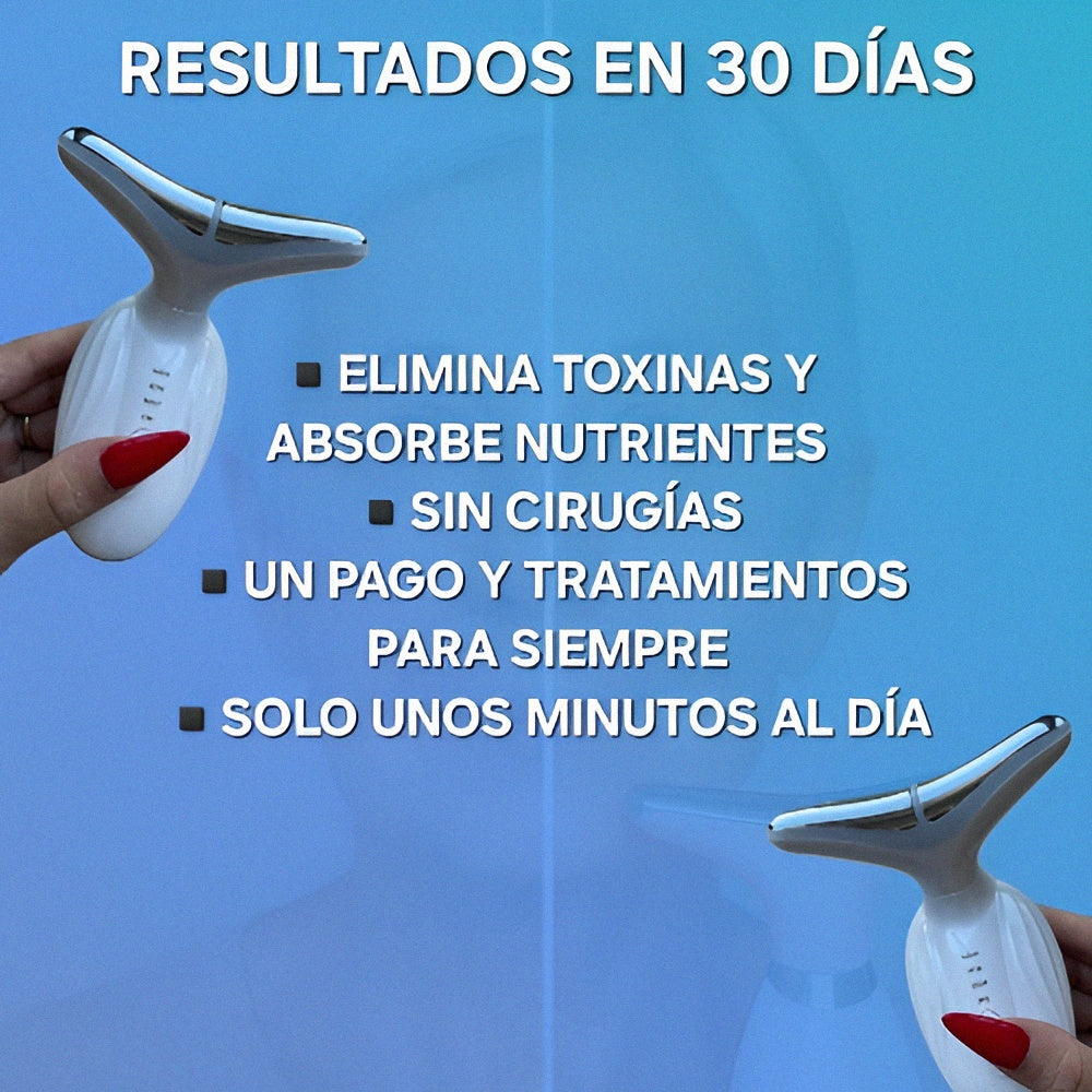 Masajeador con LED |Adiós papada y rejuvenece. En semanas| glowATT ™