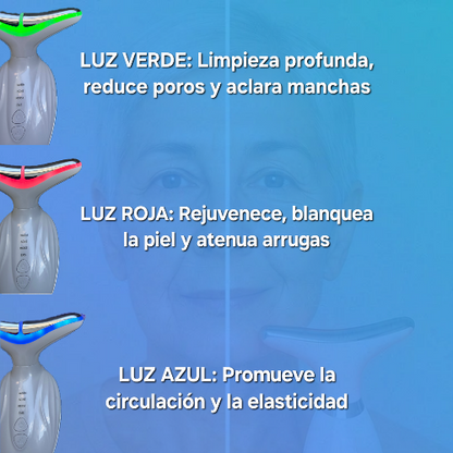 Masajeador con LED |Adiós papada y rejuvenece. En semanas| glowATT ™