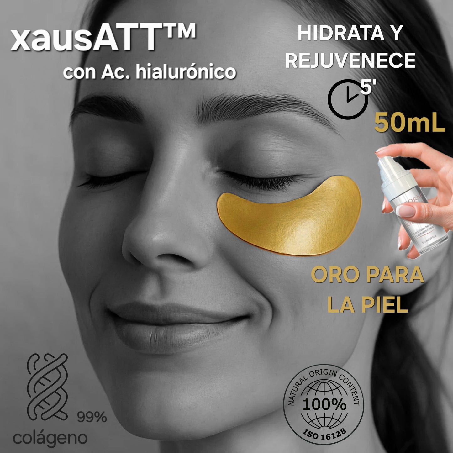 Parches solubles colágeno y ácido hialurónico |PIEL FIRME EN MINUTOS| xausATT™