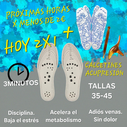 2 pares de Plantillas magnéticas unisex |Mantén el bienestar| magnATT™