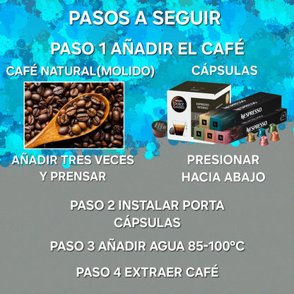 CAFETERA portátil BEIGE|café 24h sin tóxicos|BeufTTin