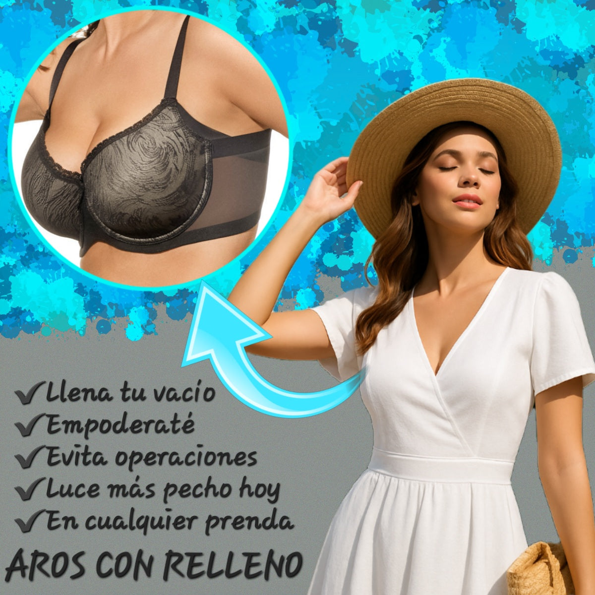 Sujetador Copa C|Aros con Relleno|VIOLETA™ sp