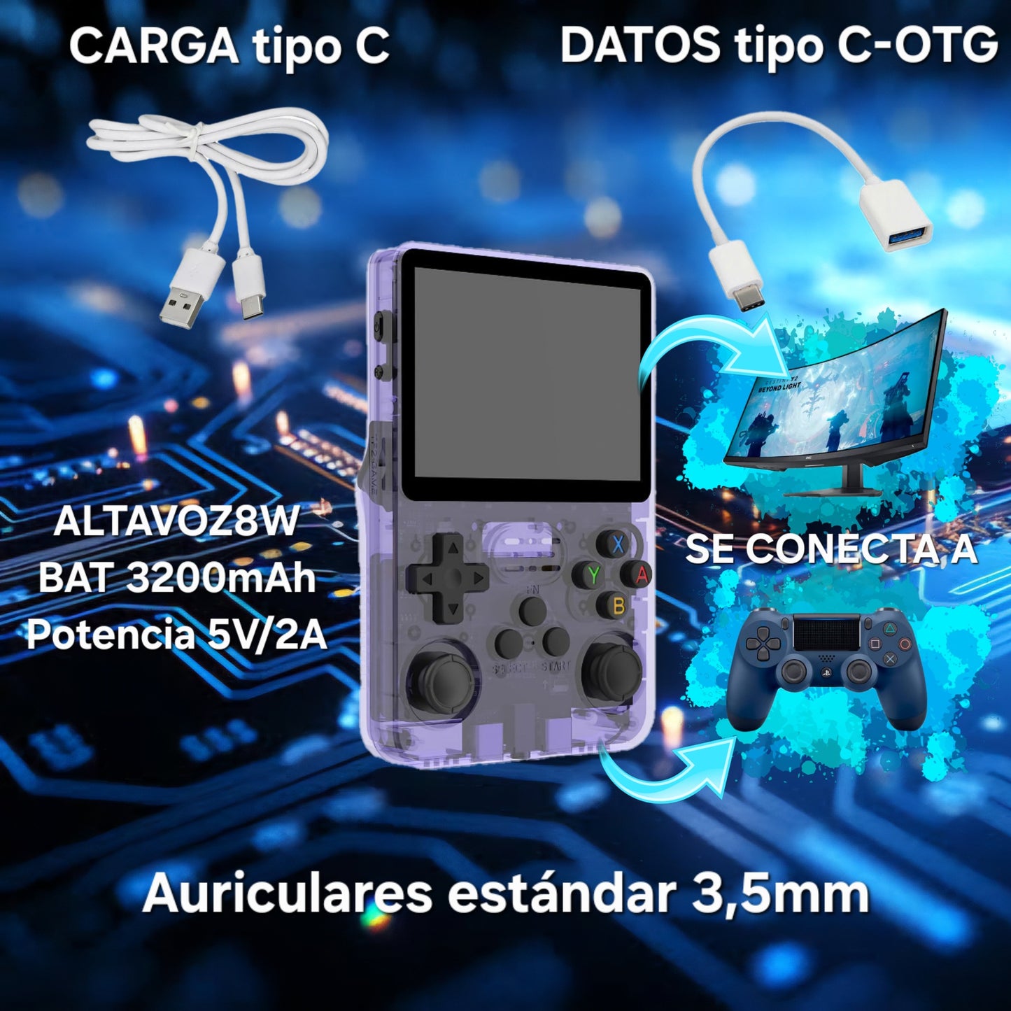 Funda+CONSOLA RETRO|juega todos los juegos de antes|gameovATT™