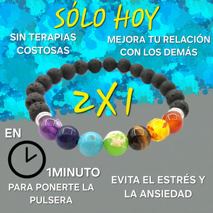 2 Pulseras 7 chakras LGTBI+|EQUILIBRA TU ENERGÍA|pulskraTT