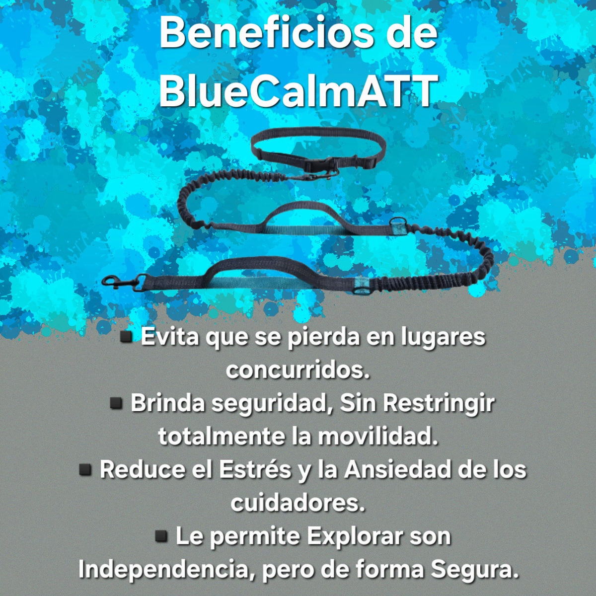 Cinturón de contención segura|dejalé fluir con seguridad|BlueCalmATT™