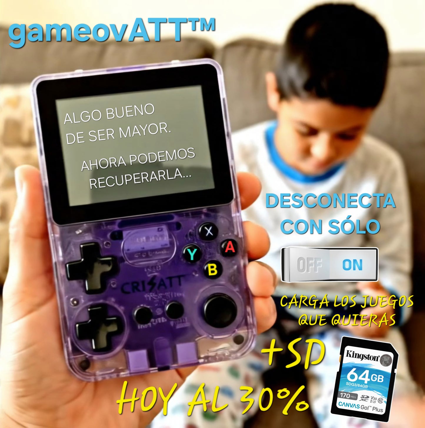 Funda+CONSOLA RETRO|juega todos los juegos de antes|gameovATT™