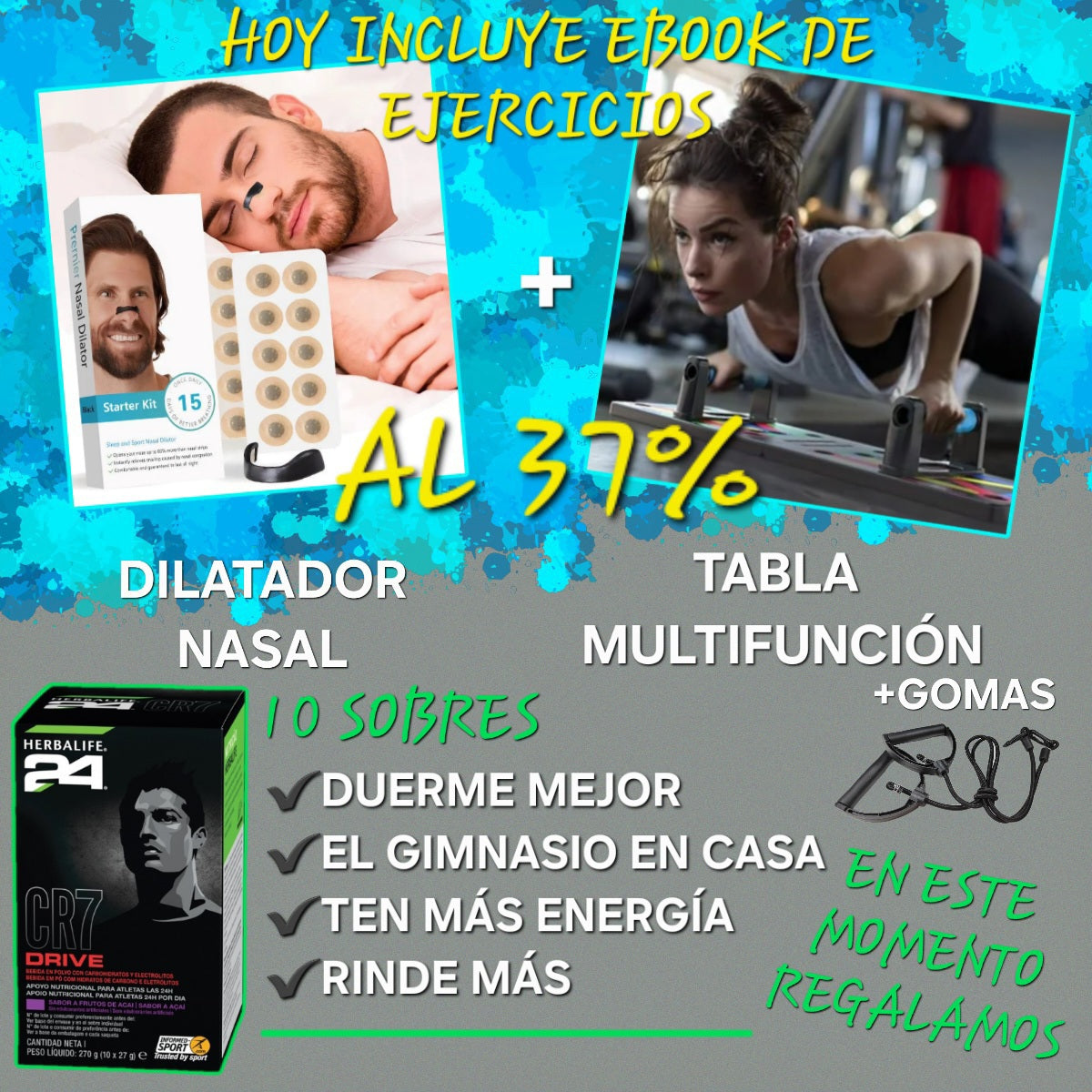 Dilatador+tabla push up|Pack impulso total| impusATT™ sp 