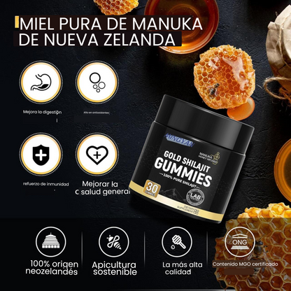 Gomitas de Shilajit puro - Salud, fuerza y bienestar - El poder del Himalaya