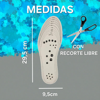 2 pares de Plantillas magnéticas unisex |Mantén el bienestar| magnATT™
