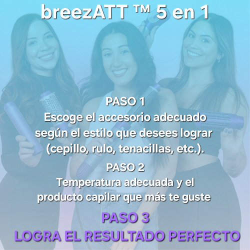 PACK SECADOR| Da forma al instante| breezATT™ 5 en 1