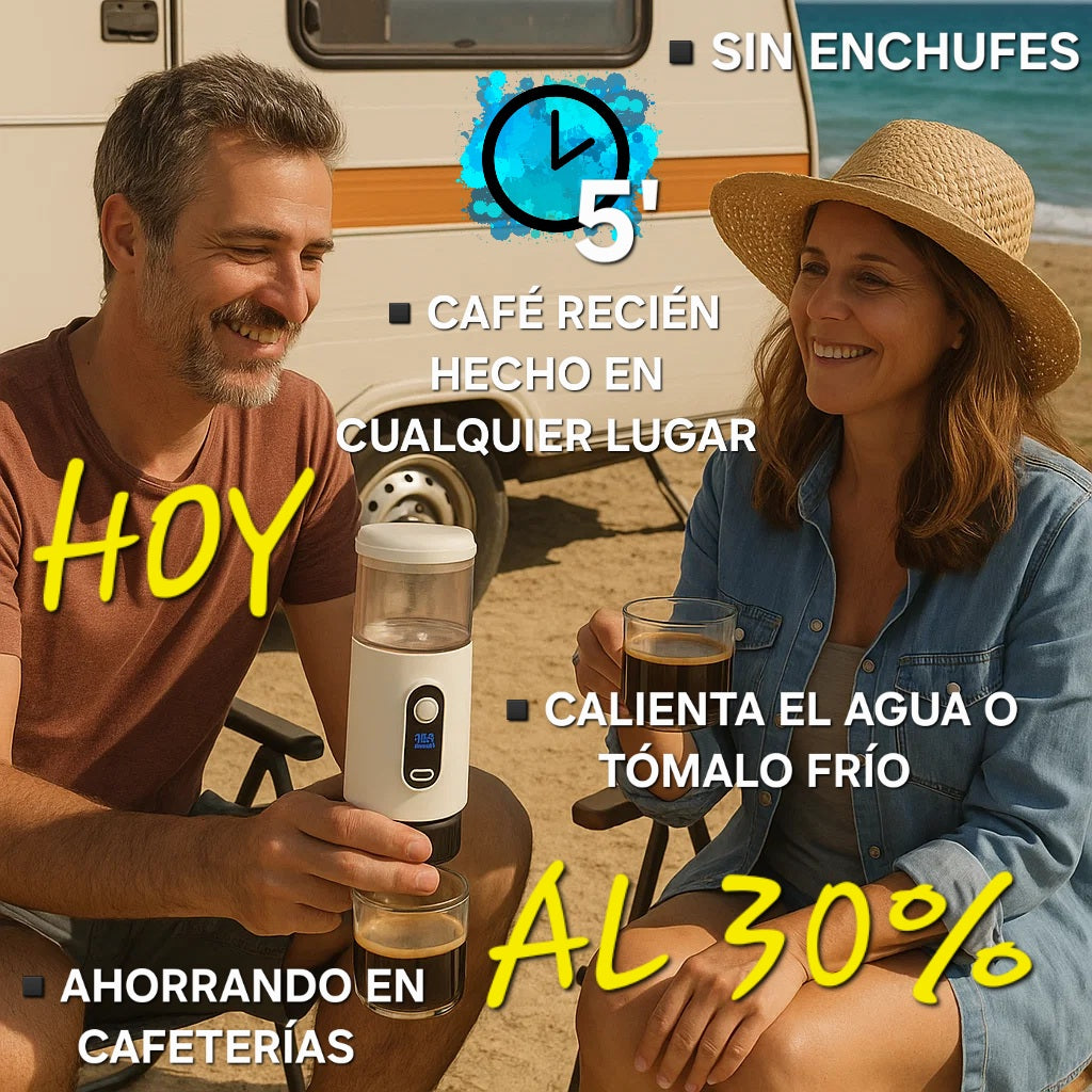 CAFETERA portátil BEIGE|café 24h sin tóxicos|BeufTTin