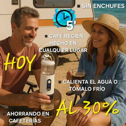 CAFETERA portátil BEIGE|café 24h sin tóxicos|BeufTTin
