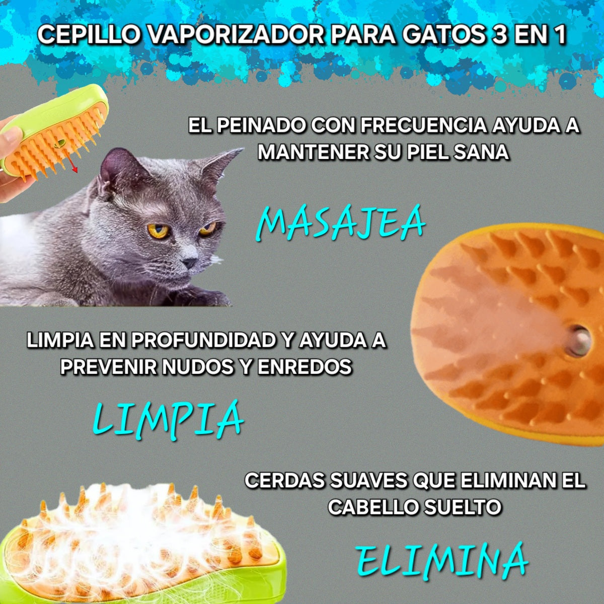 Cepillo a vapor| Menos pelos | CRISvap™ sp